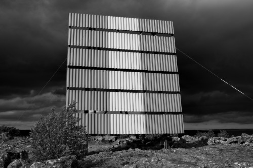 Svartvit Åland navigationsmärken linjemärket 