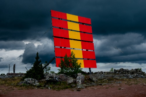 Storm Bomarsund navigationsmärken linjemärket 