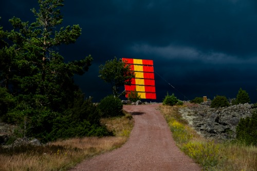 Åland navigationsmärken linjemärket storm