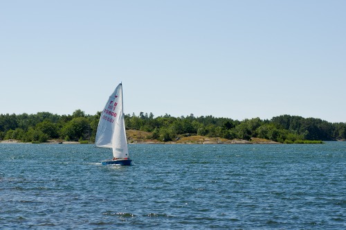 Segling med jolle på Bofjärd