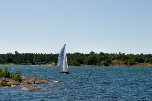 Segling med jolle på Bofjärd