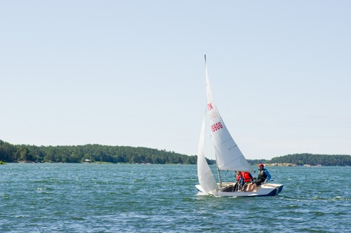 Segling med jolle på Bofjärd