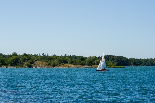 Segling med jolle på Bofjärd