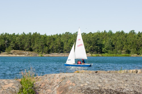Segling med jolle på Bofjärd