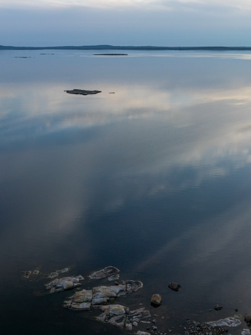 speglingar hav natur skärgård kväll himmel horisont moln kvällshimmel skymning spegling