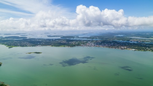 Mariehamn från Solberget