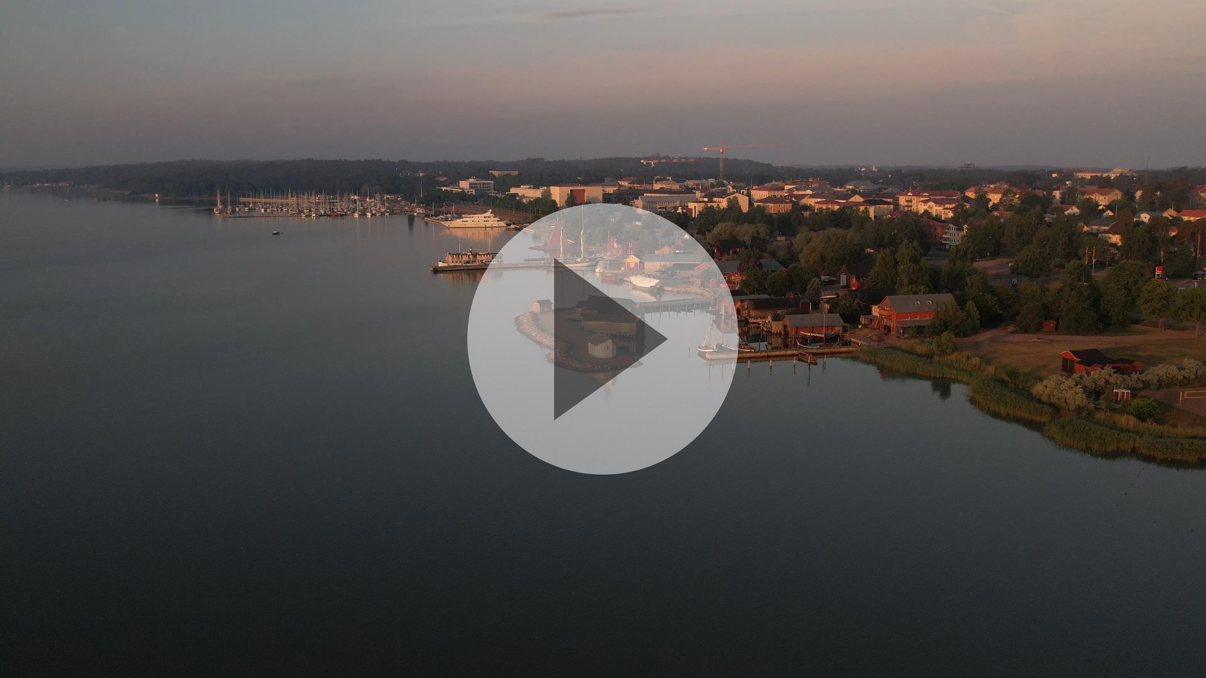 Mariehamn i soluppgång