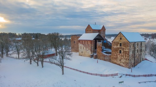 Kastelholms slott vinter