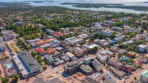 Mariehamn från ovan