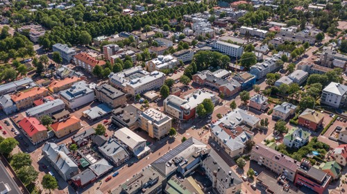 Mariehamn från ovan
