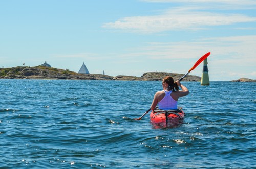 Paddling vid Kobba Klintar