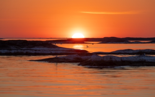 Solnedgång Klovskär Föglö 