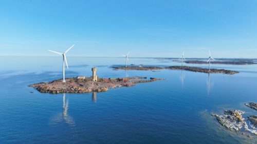 Vindmöllor vid Båtskären 